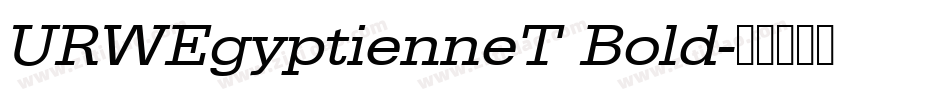 URWEgyptienneT Bold字体转换